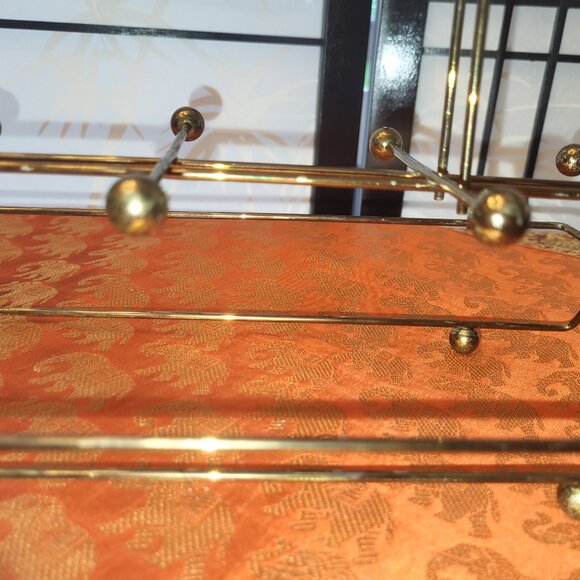 Vintage 50s MCM Atomic Age Highball Glass Caddy - Holds 8 Glasses - Picture 4 of 4